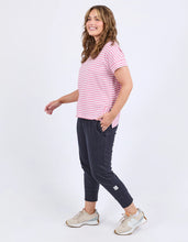Load image into Gallery viewer, YARA STRIPE S/S TEE - CHATEAU ROSE