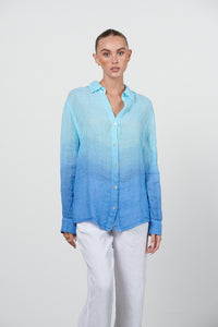 BUTTON LINEN GAUZE SHIRT