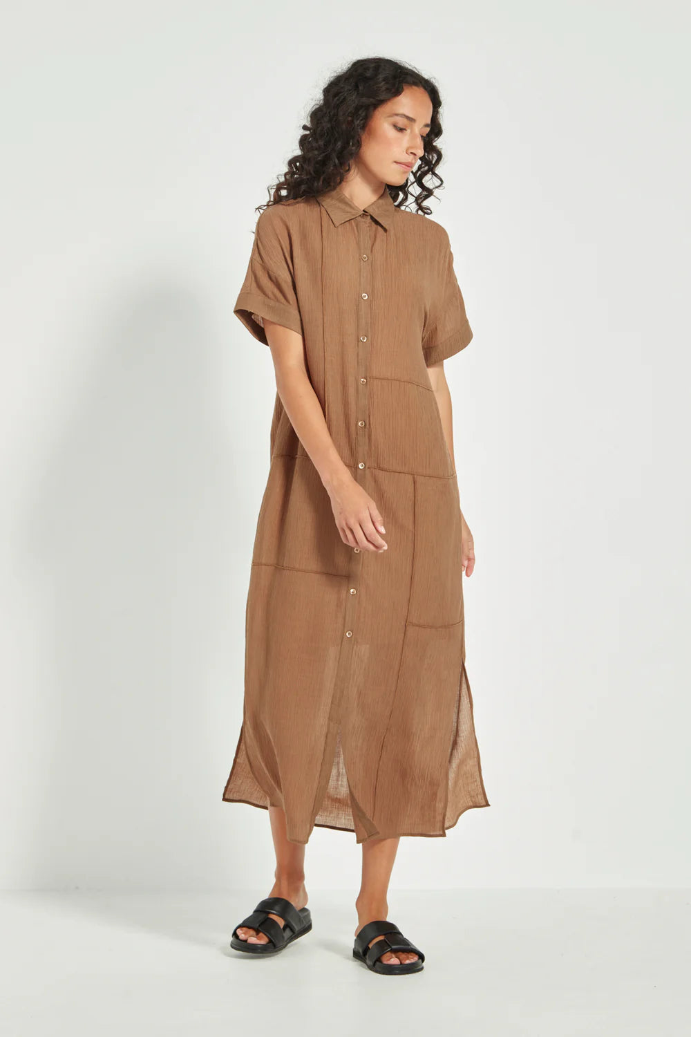 AUBREY DRESS - BARK