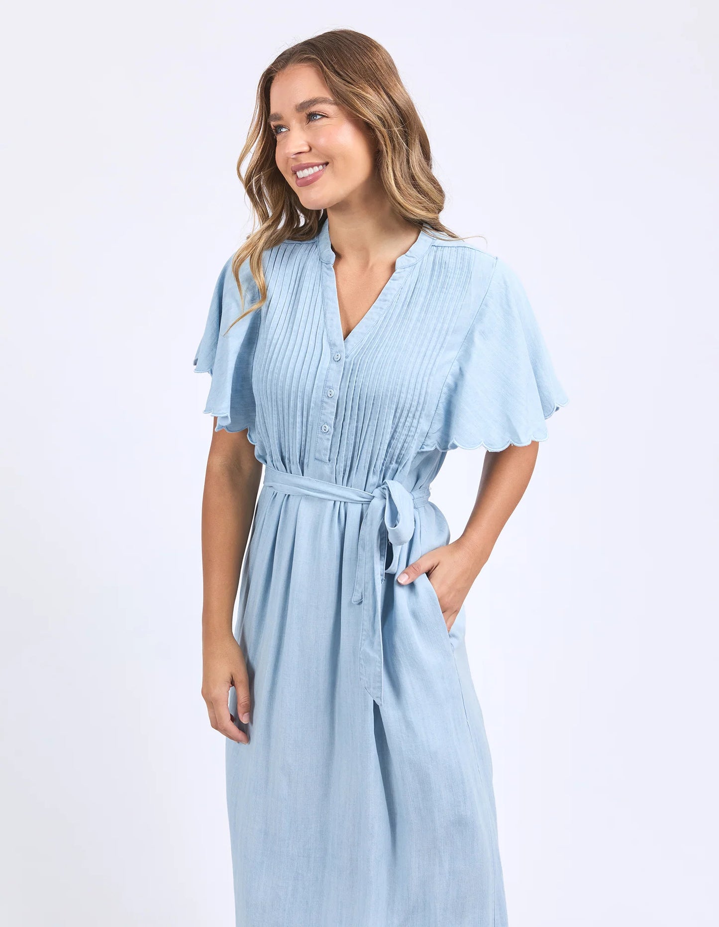 SPIRE DRESS - LIGHT BLUE
