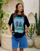Load image into Gallery viewer, LUCKY STAR TEE - WASHED BLACK