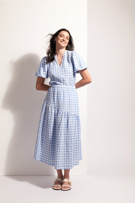 CHECKMATE TOP - BLUE CHECK