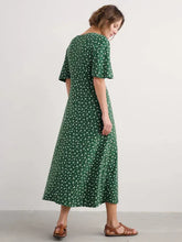 Load image into Gallery viewer, CHATEAUX DRESS - BUD FLOWER DARK FOLIAGE