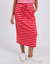 Load image into Gallery viewer, SUNSET STRIPE SKIRT - CHERRY &amp; PEACH STRIP