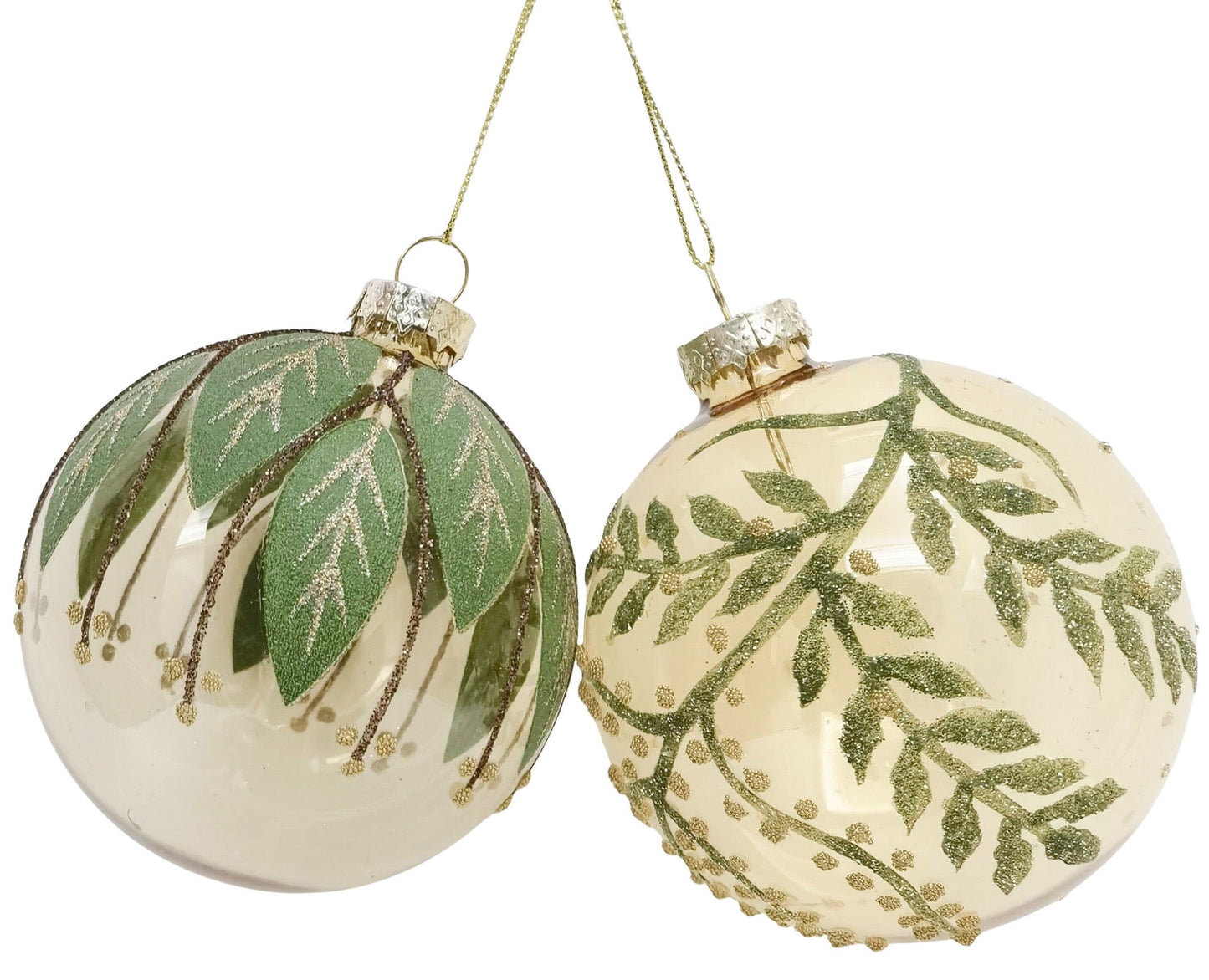 AUSTRALIAN BOTANICAL GLASS BAUBLES