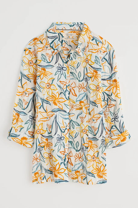 LARISSA SHIRT - PAINTED DAFFODIL CHALK
