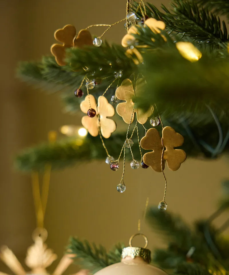 GOLD BEADED BUNCH ORNAMENT