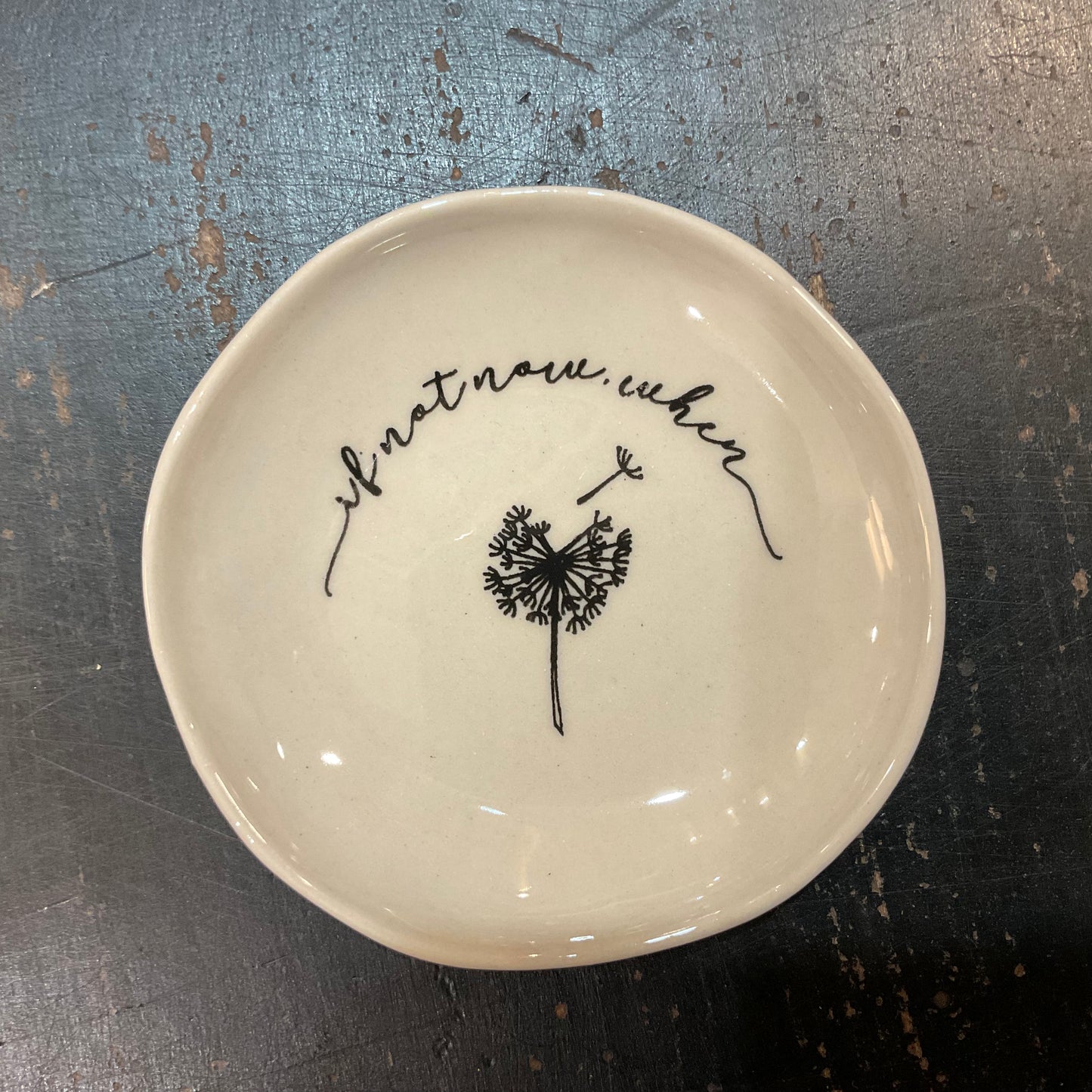MINI DISH WITH WORDS