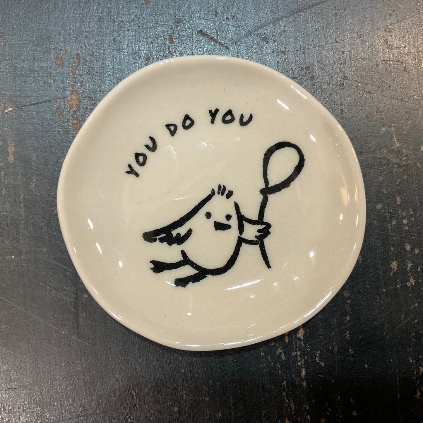 MINI DISH WITH WORDS