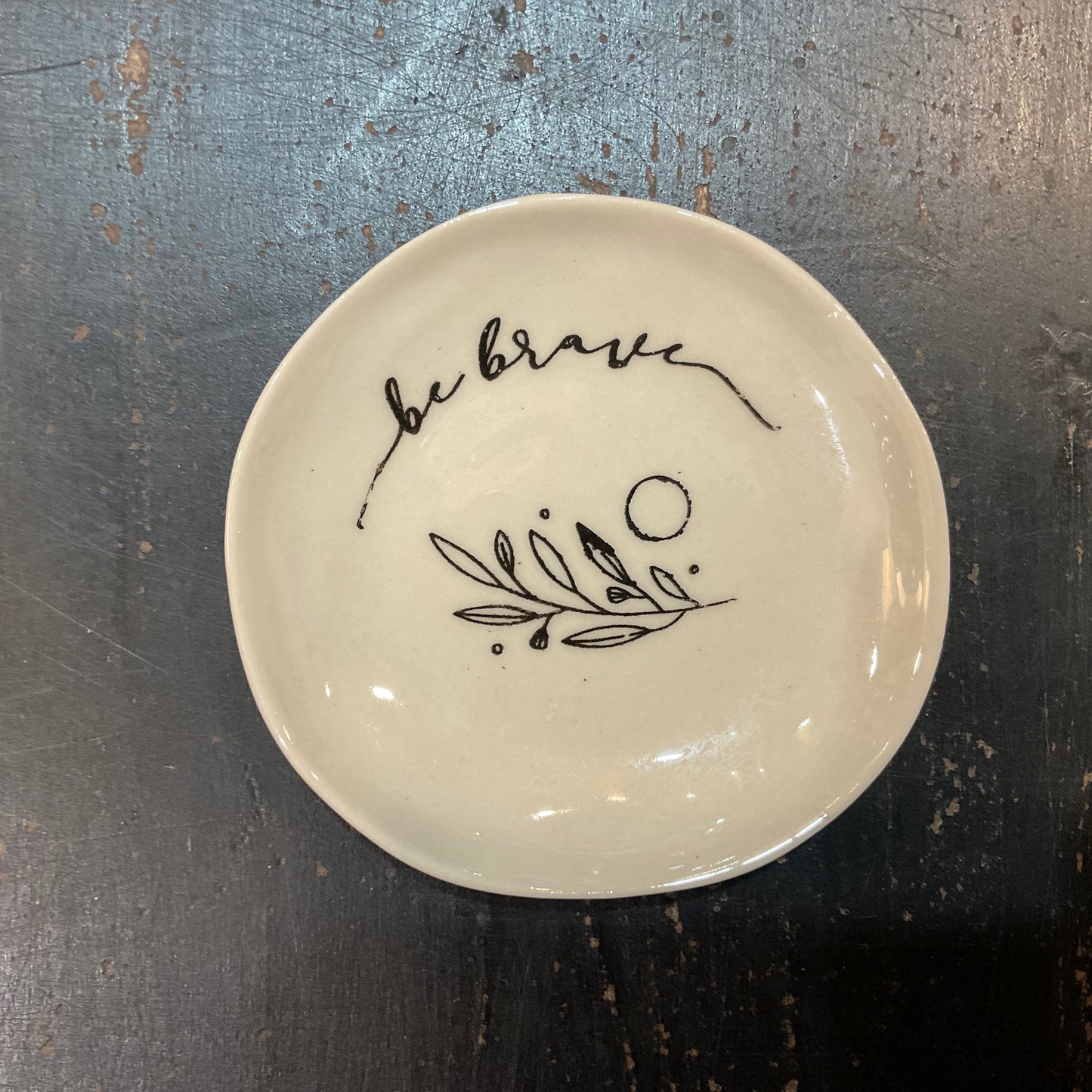 MINI DISH WITH WORDS