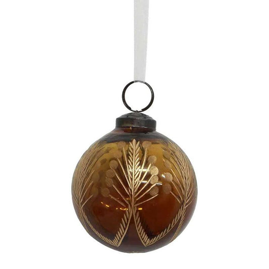 AMINA GLASS BAUBLE - 4 COLOURS