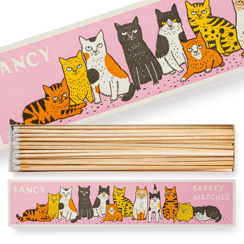 ARCHIVIST LUXURY LONG SAFETY MATCHES - FANCY CAT