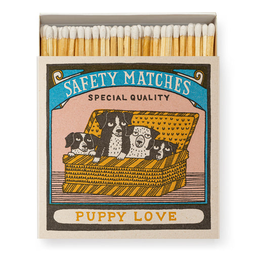 ARCHIVIST LUXURY SQUARE SAFETY MATCHES - PUPPY LOVE