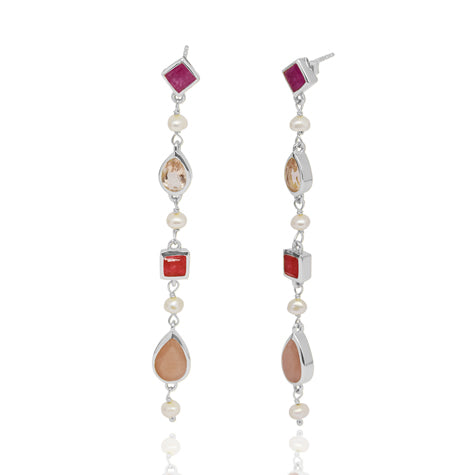 CAROLINE EARRINGS - SILVER