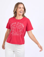 Load image into Gallery viewer, COTE D’AZUR TEE - CRIMSON