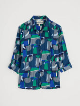 Load image into Gallery viewer, LARISSA SHIRT - ZENNOR ABSTRACT MARITIME