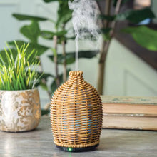 Load image into Gallery viewer, WICKER ULTRASONIC AROMA DIFFUSER