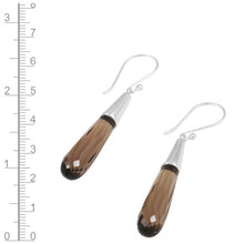 Load image into Gallery viewer, SMOKY QUARTZ DROP EARRINGS