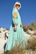 Load image into Gallery viewer, SPEAKING VOLUMES DRESS - GREEN SPRIPE