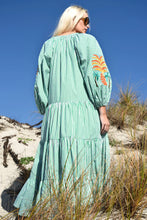 Load image into Gallery viewer, SPEAKING VOLUMES DRESS - GREEN SPRIPE