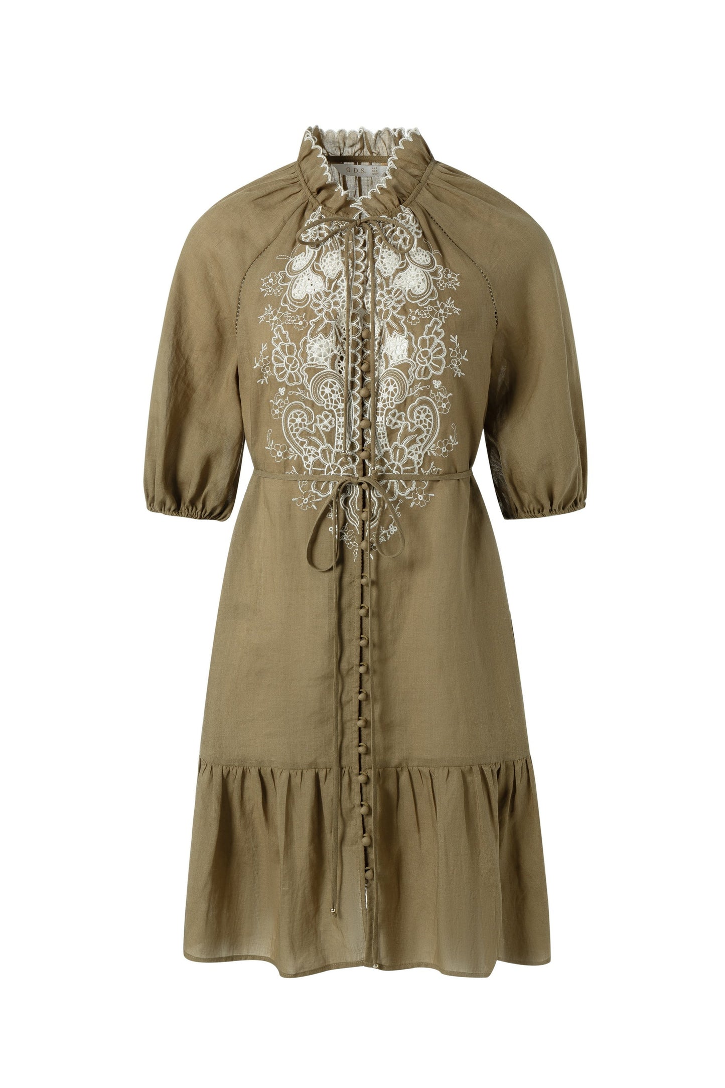 GENENIEVE DRESS - BROWN