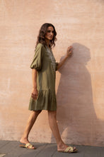 Load image into Gallery viewer, GENENIEVE DRESS - BROWN