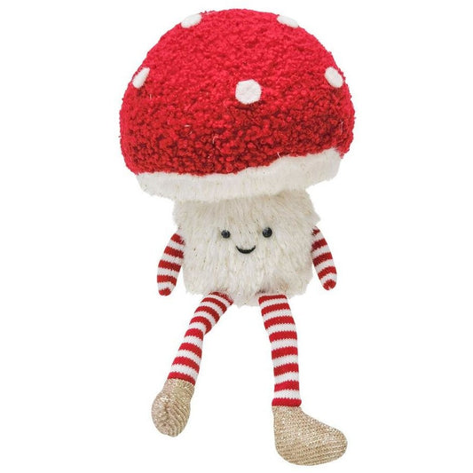 FLUFFY TOADSTOOL SITTING DECORATION