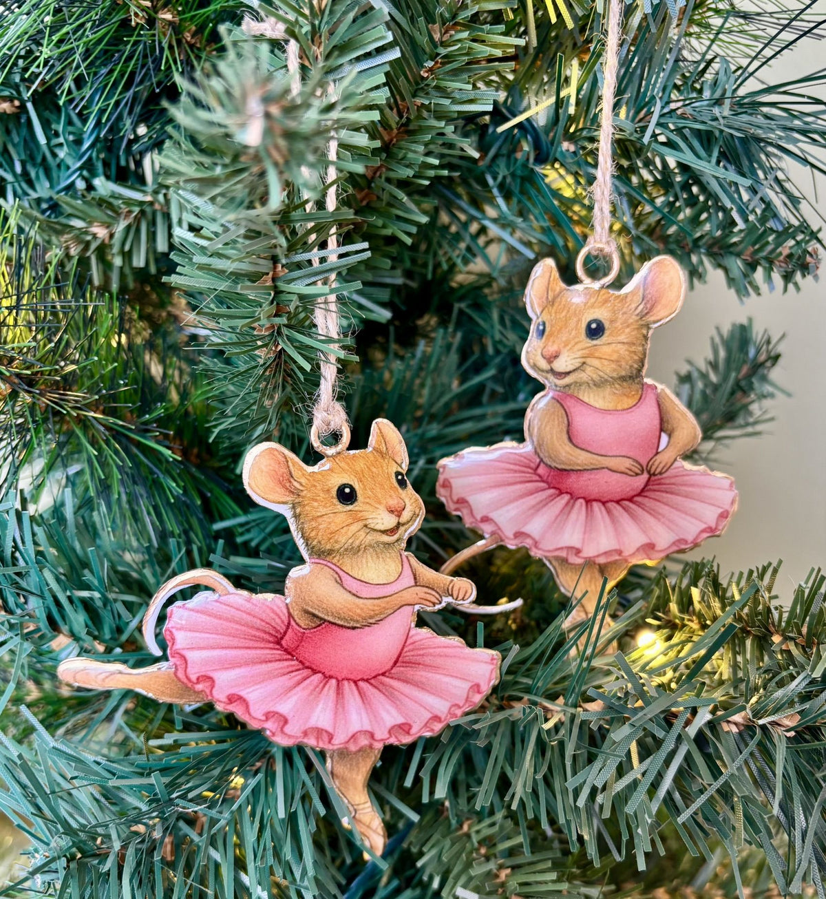 METAL BALLERINA MICE DECORATION