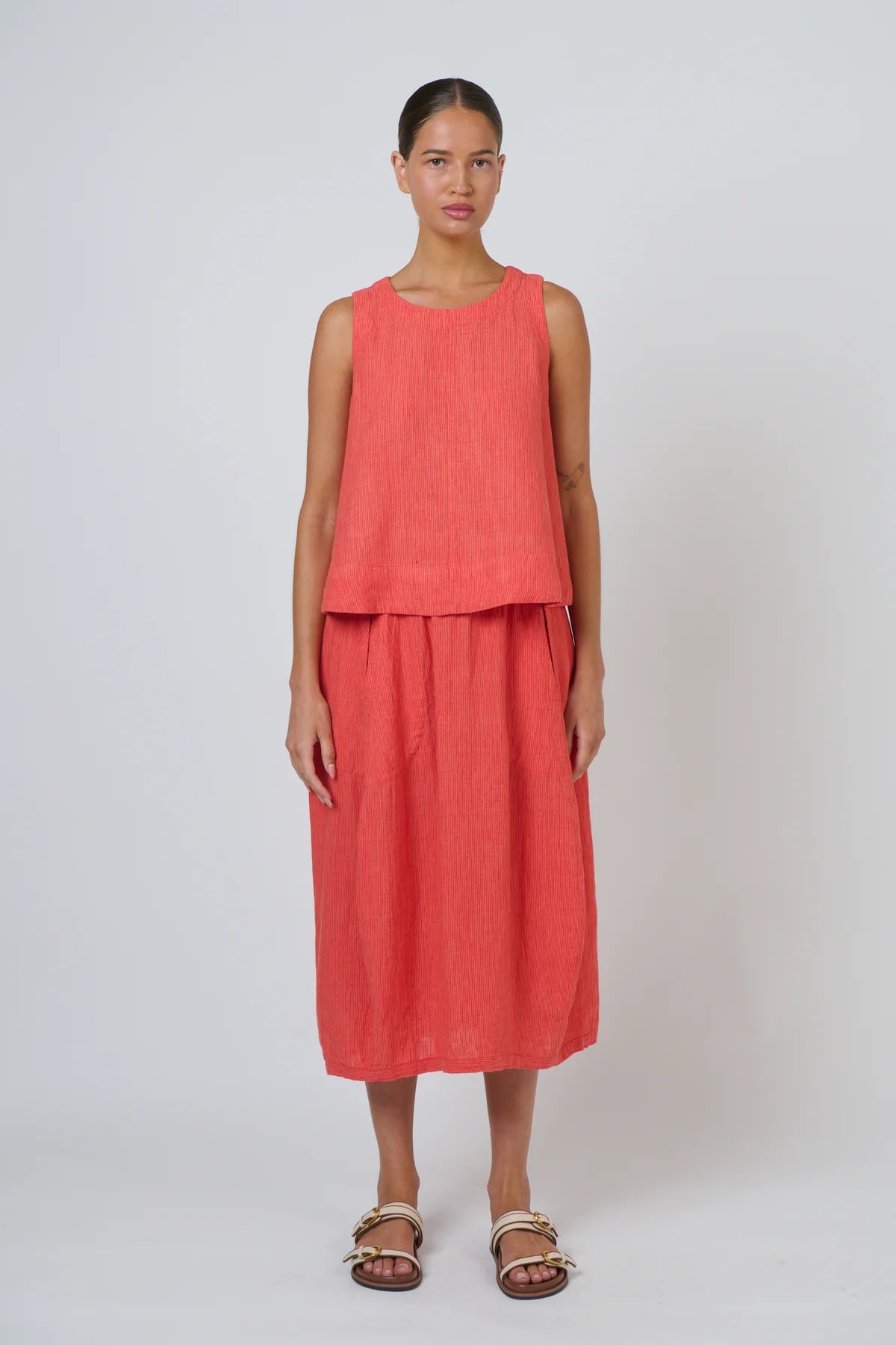 LINEN SKIRT - SUNSET STRIP