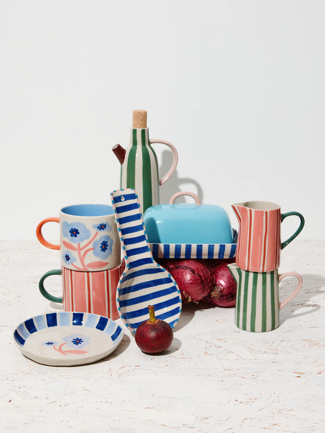 BLOOMIE BLUE FLOWER MUG