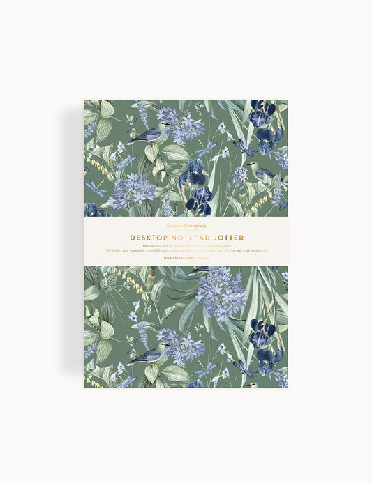 DESKTOP NOTEPAD JOTTER - INDIGO HAVEN