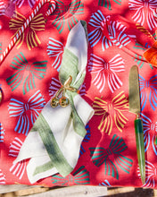 Load image into Gallery viewer, FESTIVE BOW LINEN TABLECLOTH