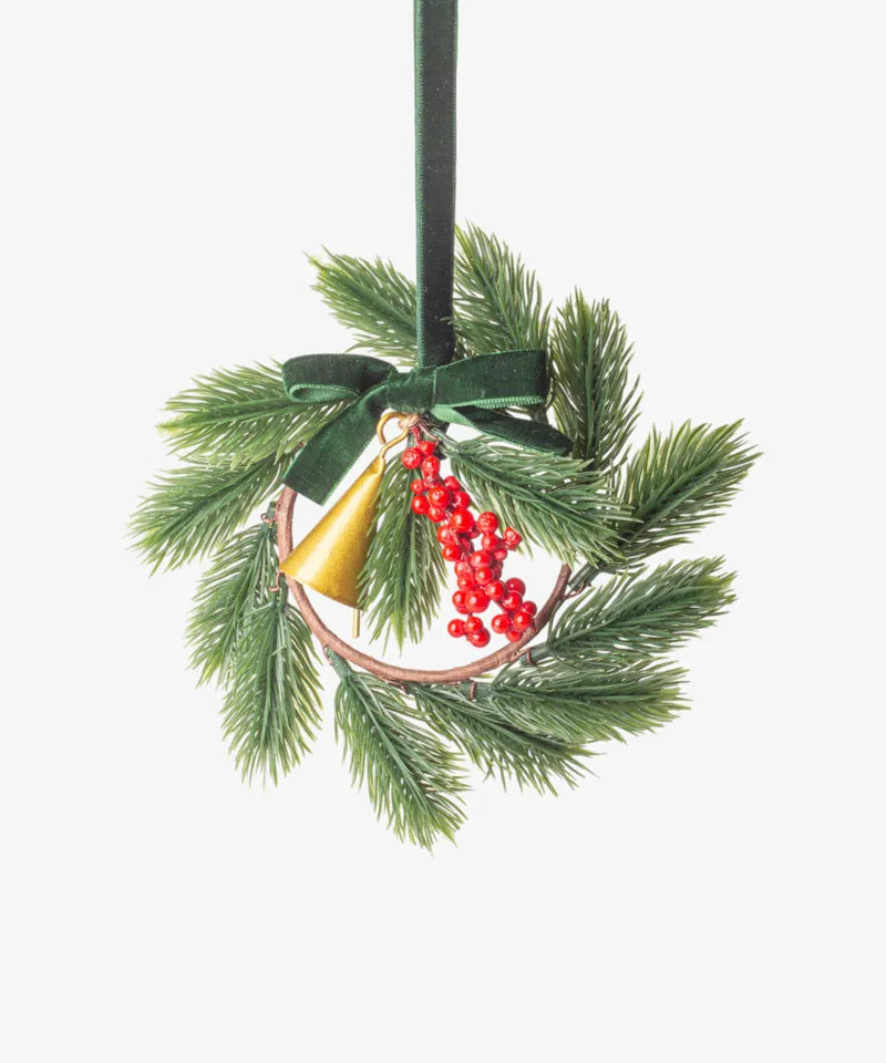 FESTIVE SPRIG MINI WREATH