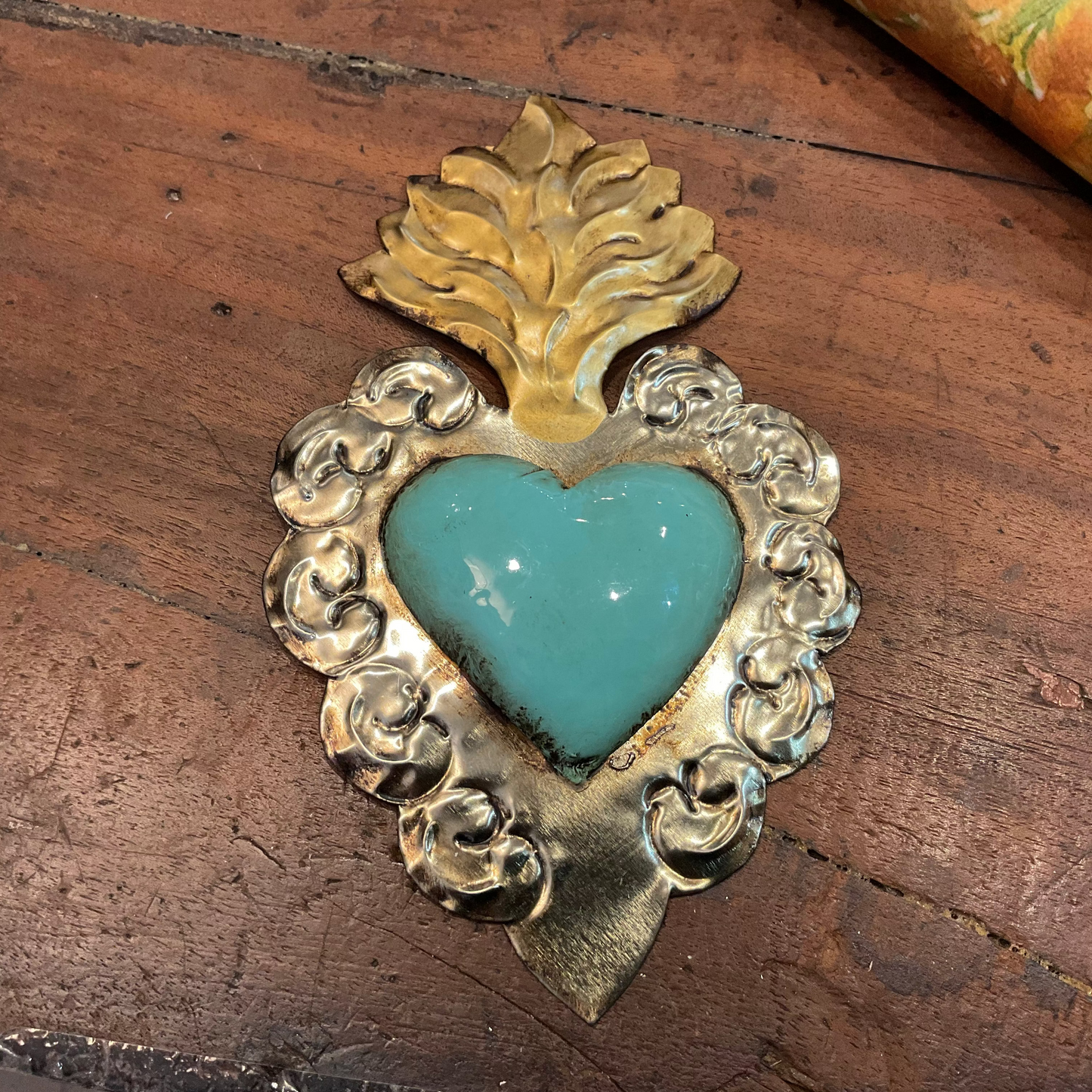 MEXICAN METAL 18CM HEART