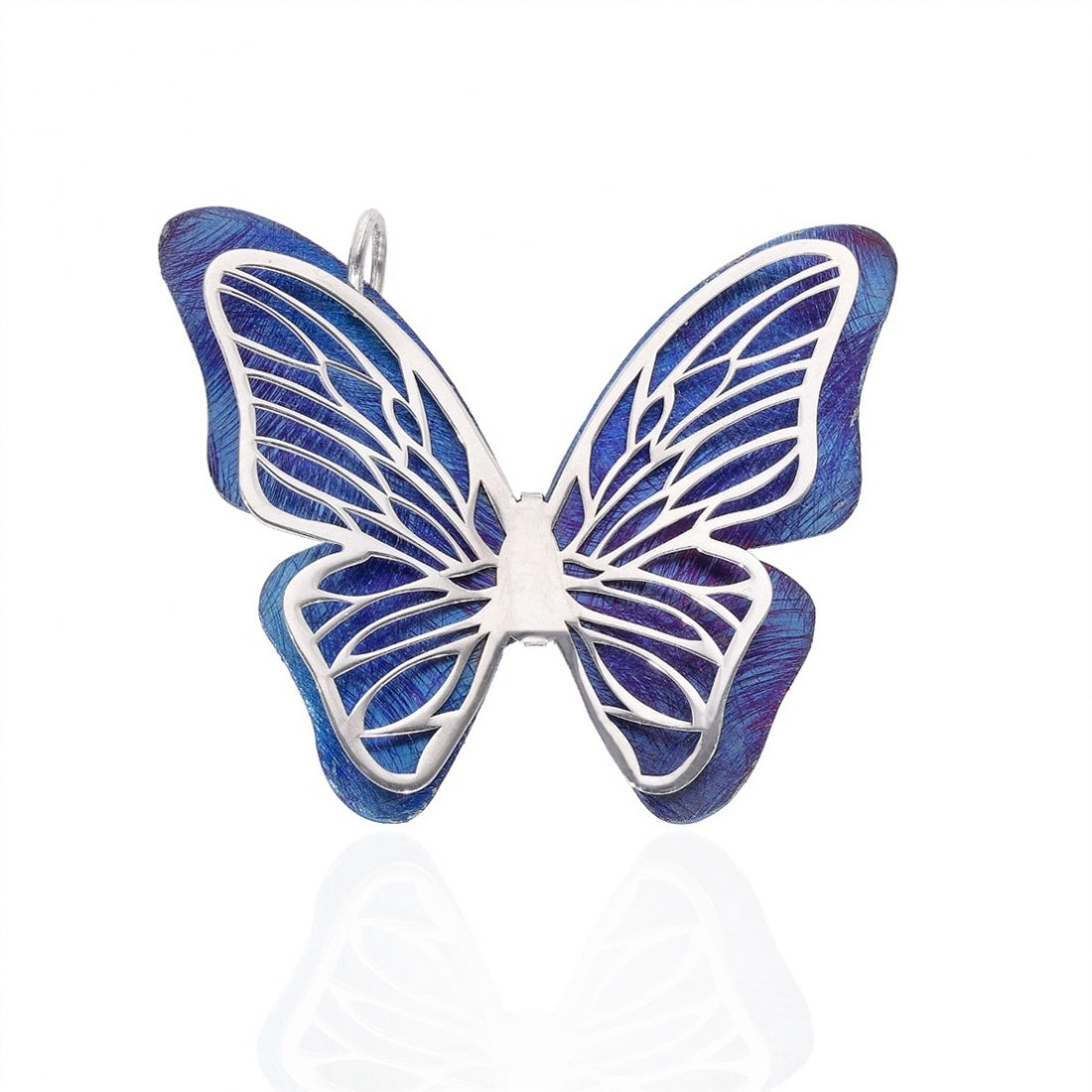 BLUE BUTTERFLY TITANIUM PENDANT