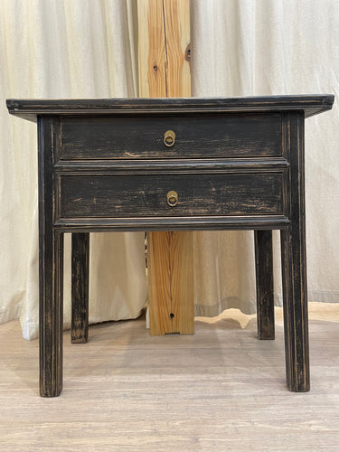 2 DRAWER SIDE TABLE