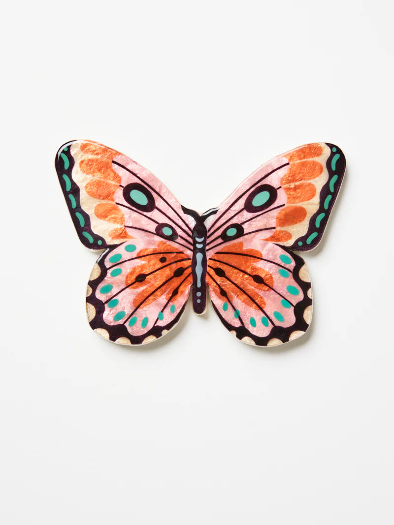 CANOPY BUTTERFLY PINK WALL ART