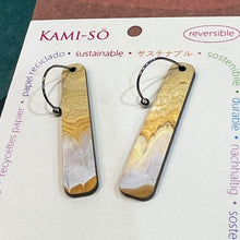 Load image into Gallery viewer, RECYCLED PAPER EARRINGS - PADDLE