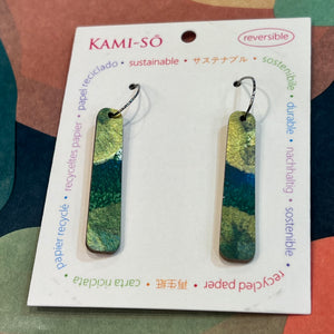 RECYCLED PAPER EARRINGS - PADDLE