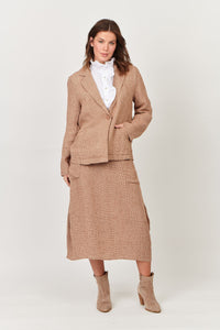 LINEN JACKET - CHAI PUPPYTOOTH