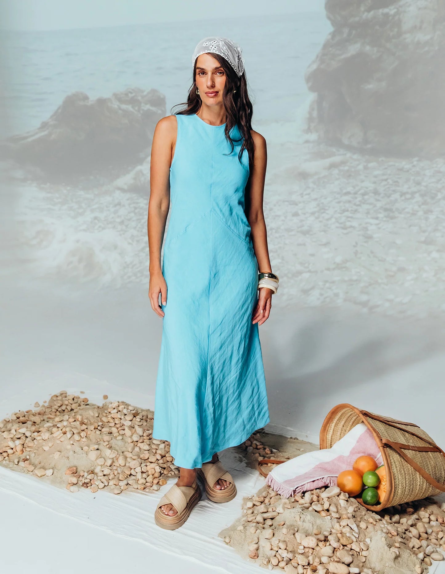 AZURE DRESS - AZURE BLUE