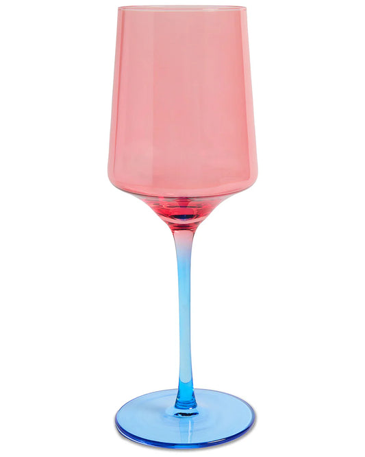 BLUE ROBIN VINO GLASS 2P SET