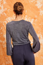 Load image into Gallery viewer, CASABLANCA TOP - NAVY