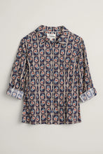 Load image into Gallery viewer, LARISSA SHIRT - FLORAL STAMP MARITIME