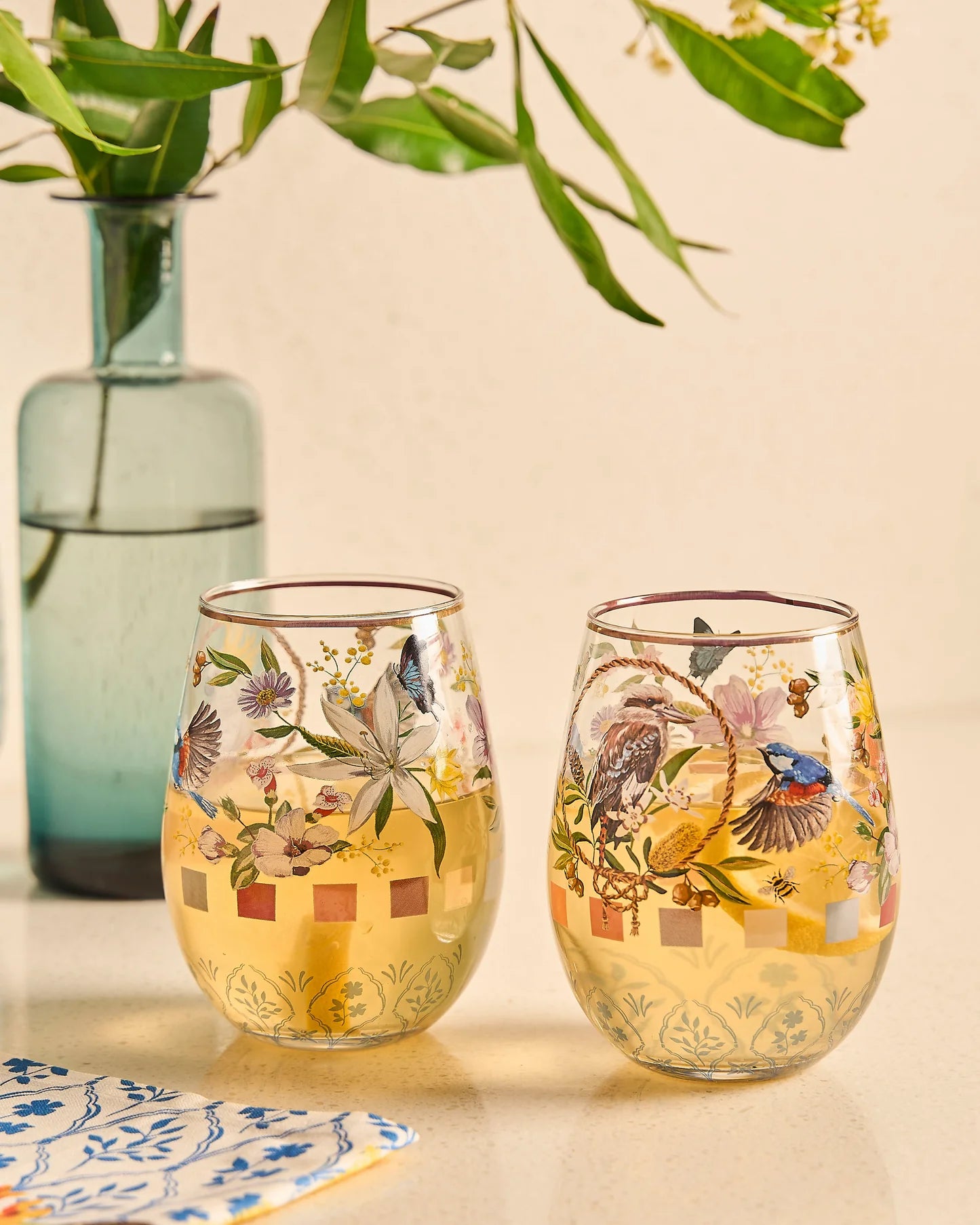 GLASS TUMBLER LARGE SET OF 2 BACKCOUNTRY VOL.2