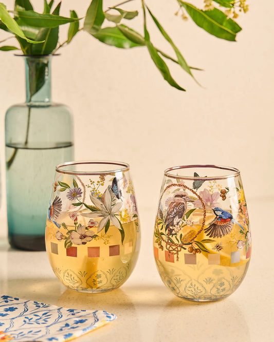 GLASS TUMBLER LARGE SET OF 2 BACKCOUNTRY VOL.2