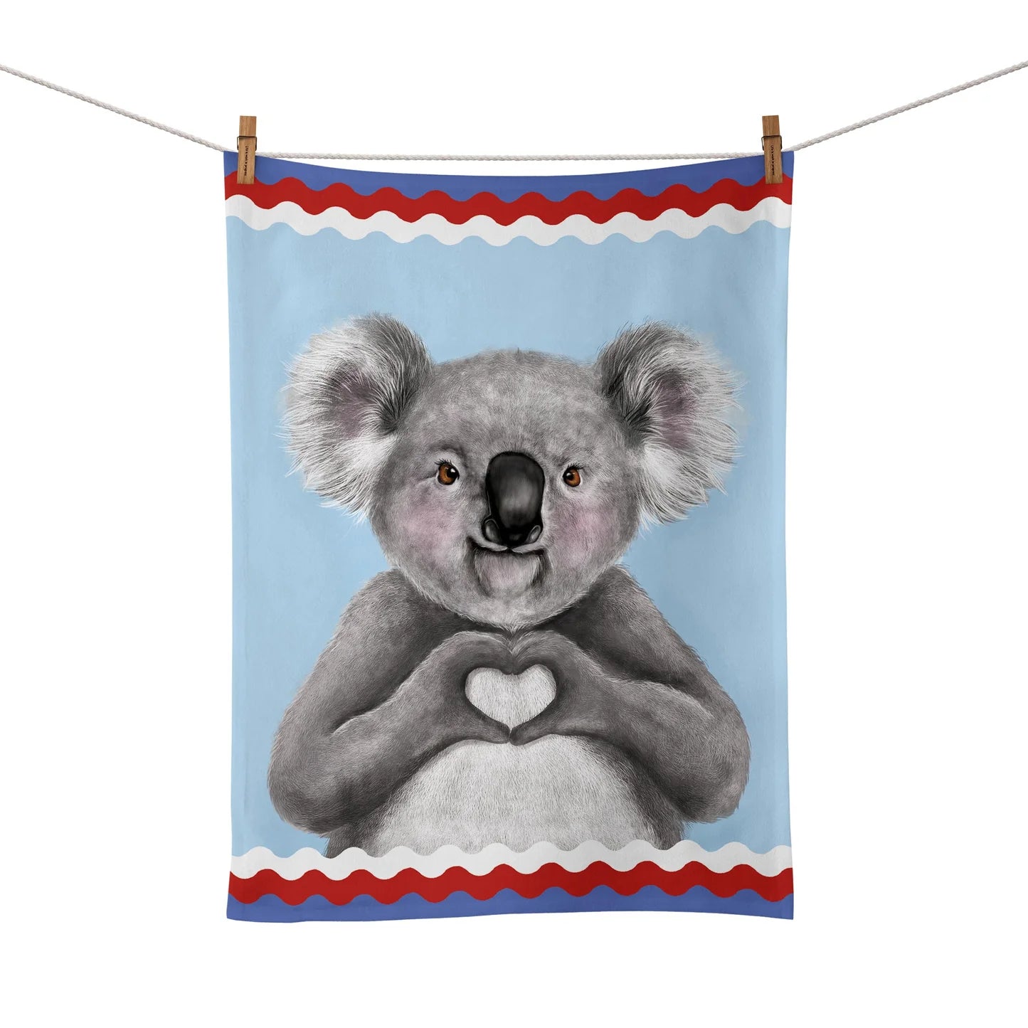 TEA TOWEL IHEART KOALA