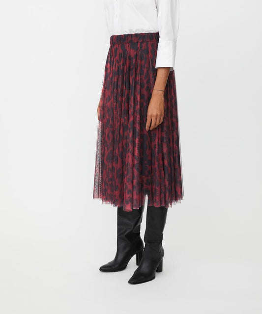 SCARLET SKIRT - TAWNY PORT