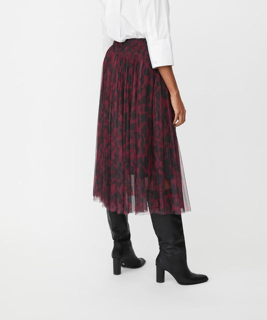 SCARLET SKIRT - TAWNY PORT