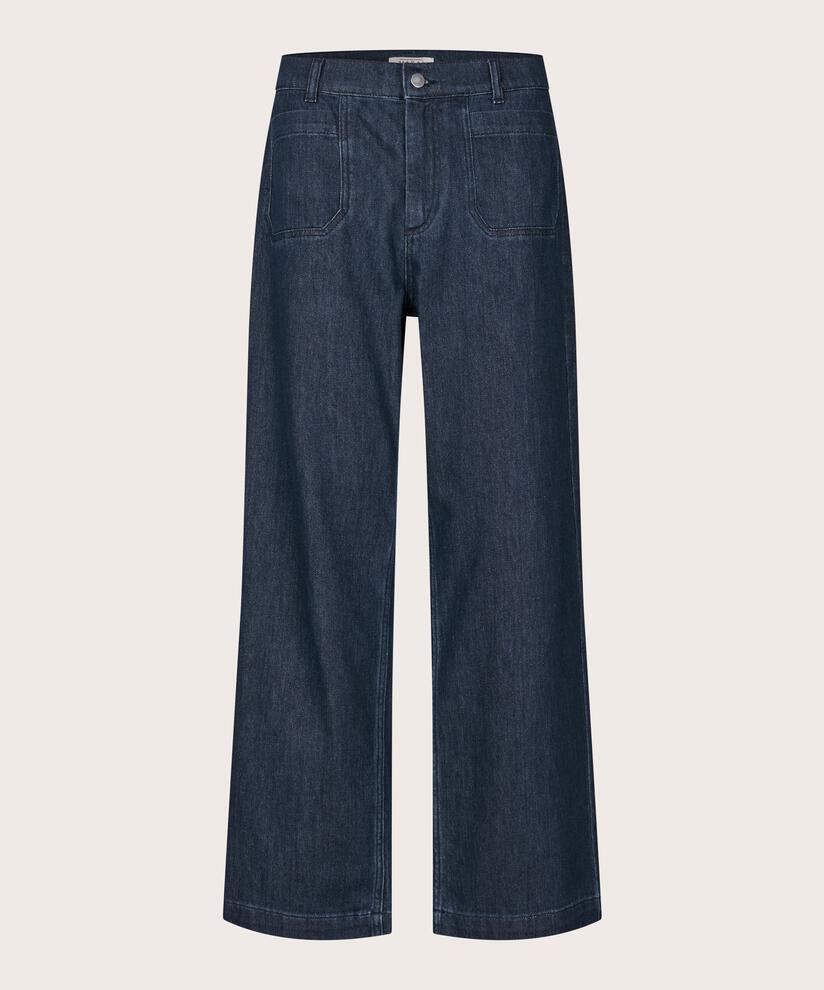 PARTENPOPE TROUSERS- DARK DENIM